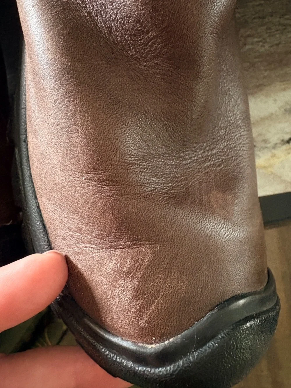 Keen Laken Tall Brown Leather Boots Side Zip Waterproof 7